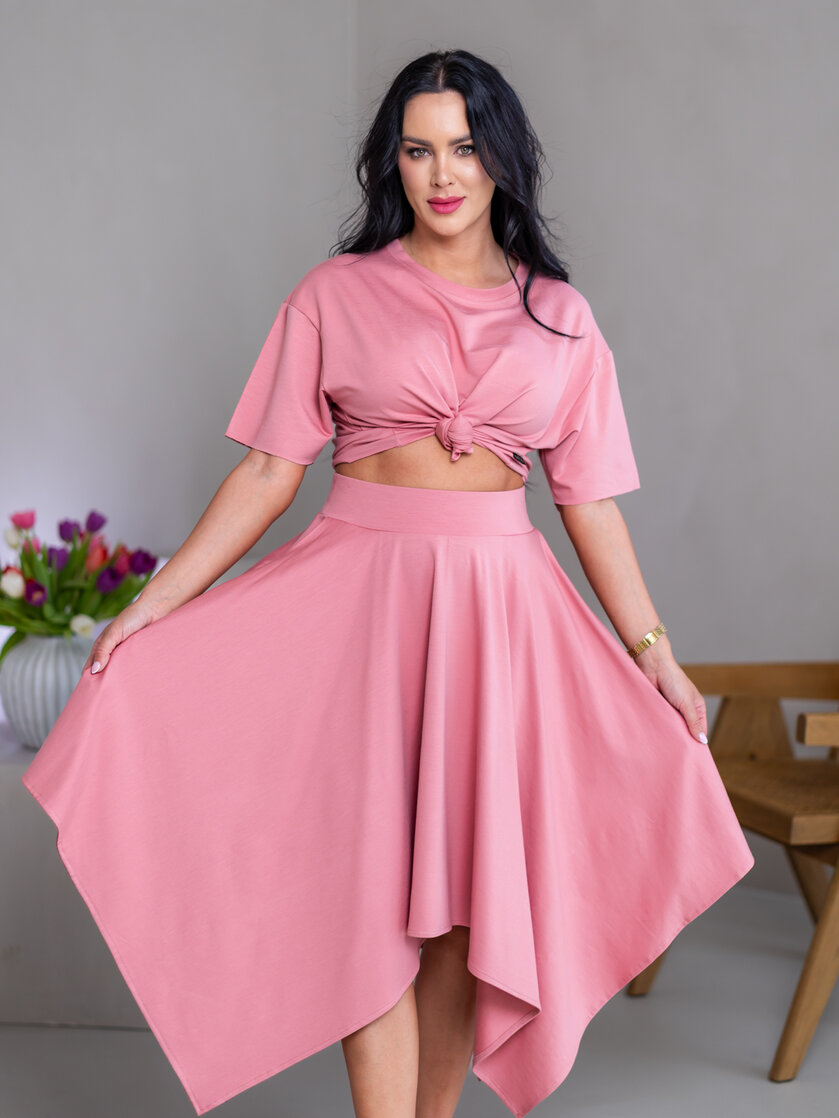 MIDI CÍPOVÁ SUKŇA “LUNA” S VRECKAMI