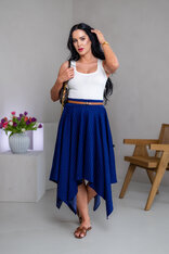 MIDI CÍPOVÁ SUKŇA “LUNA” S VRECKAMI