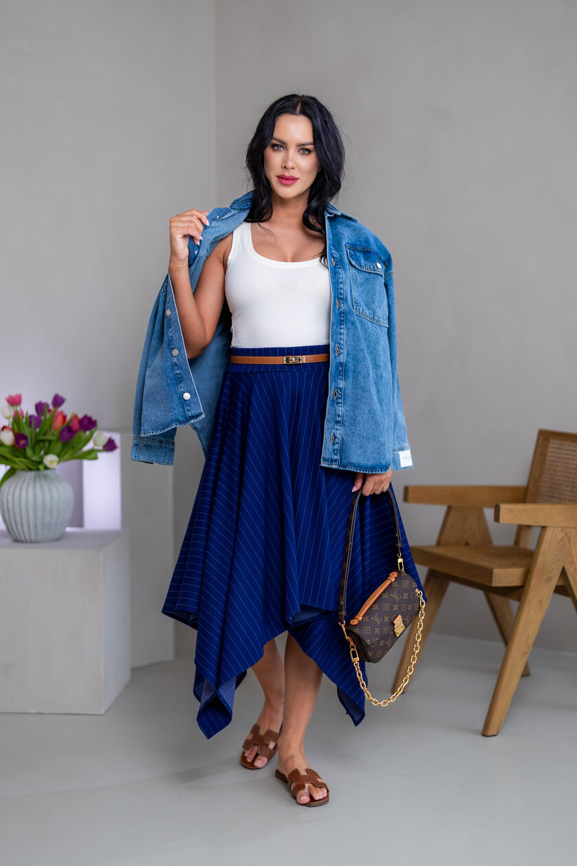 MIDI CÍPOVÁ SUKŇA “LUNA” S VRECKAMI