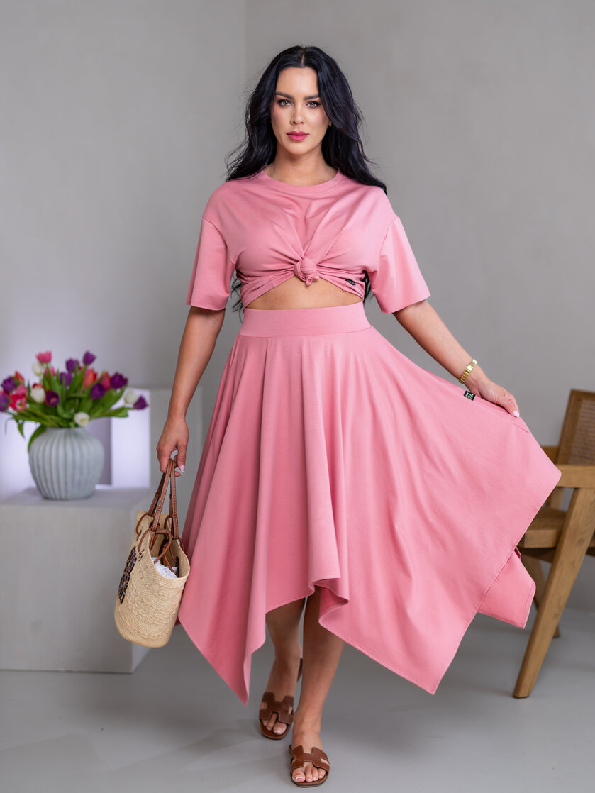 MIDI CÍPOVÁ SUKŇA “LUNA” S VRECKAMI