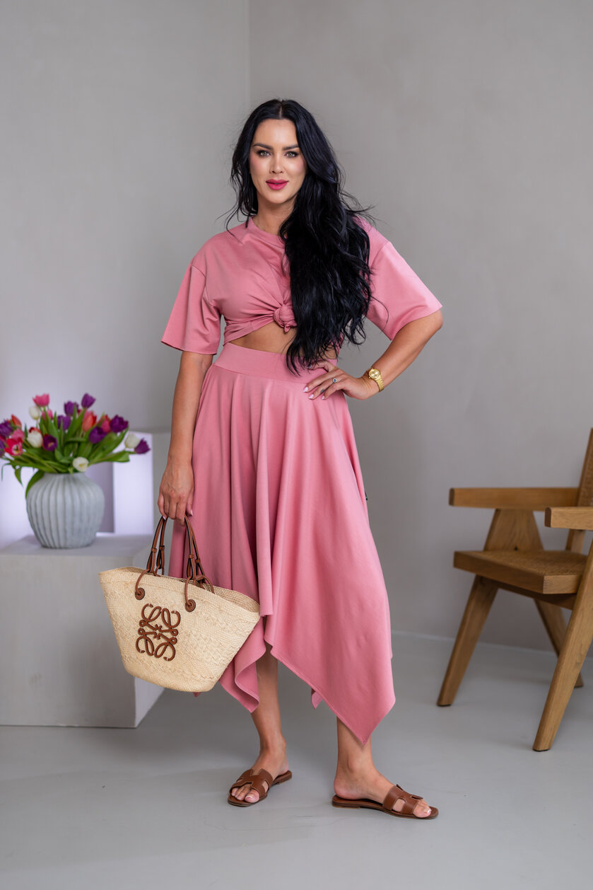 MIDI CÍPOVÁ SUKŇA “LUNA” S VRECKAMI