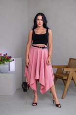 MIDI CÍPOVÁ SUKŇA “LUNA” S VRECKAMI