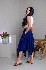 MIDI CÍPOVÁ SUKŇA “LUNA” S VRECKAMI