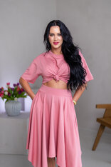 MIDI CÍPOVÁ SUKŇA “LUNA” S VRECKAMI