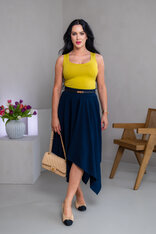 MIDI CÍPOVÁ SUKŇA “LUNA” S VRECKAMI