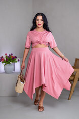 MIDI CÍPOVÁ SUKŇA “LUNA” S VRECKAMI