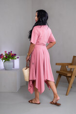 MIDI CÍPOVÁ SUKŇA “LUNA” S VRECKAMI