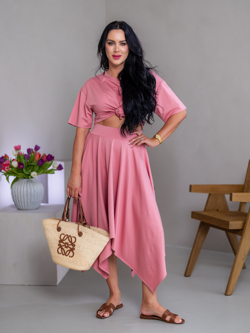 MIDI CÍPOVÁ SUKŇA “LUNA” S VRECKAMI