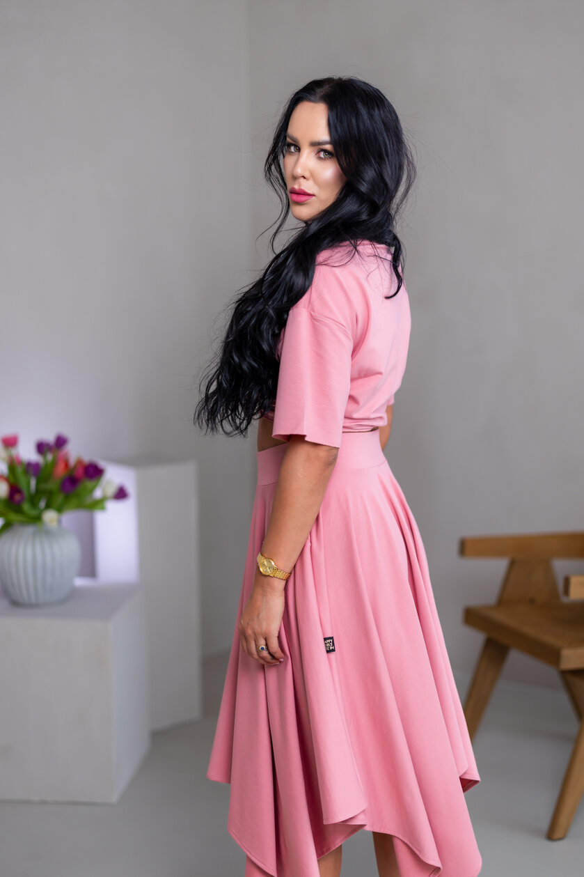 MIDI CÍPOVÁ SUKŇA “LUNA” S VRECKAMI