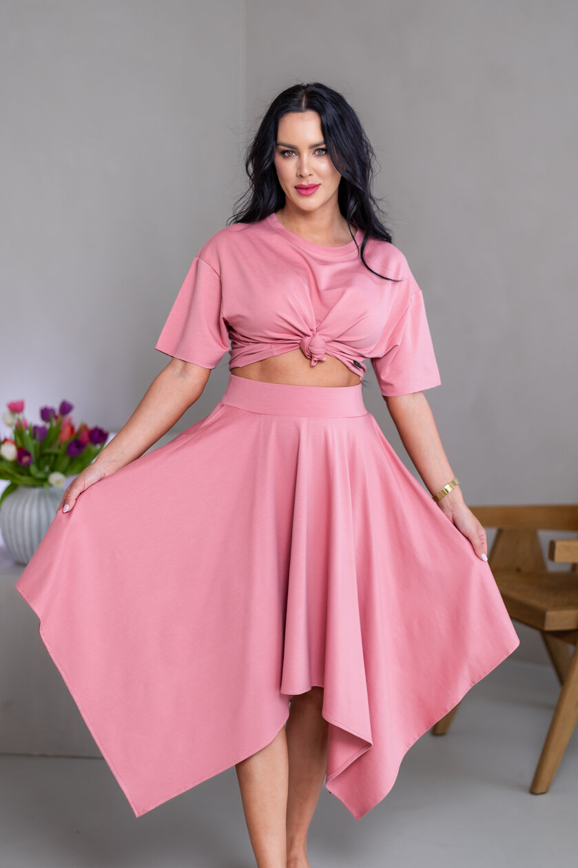 MIDI CÍPOVÁ SUKŇA “LUNA” S VRECKAMI