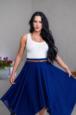 MIDI CÍPOVÁ SUKŇA “LUNA” S VRECKAMI