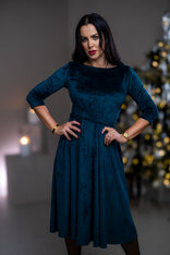 MIDI ŠATY “JULIET” S LODIČKOVÝM VÝSTRIHOM