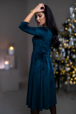 MIDI ŠATY “JULIET” S LODIČKOVÝM VÝSTRIHOM