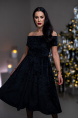 MIDI ŠATY “JULIET” S ODHALENÝMI RAMENAMI