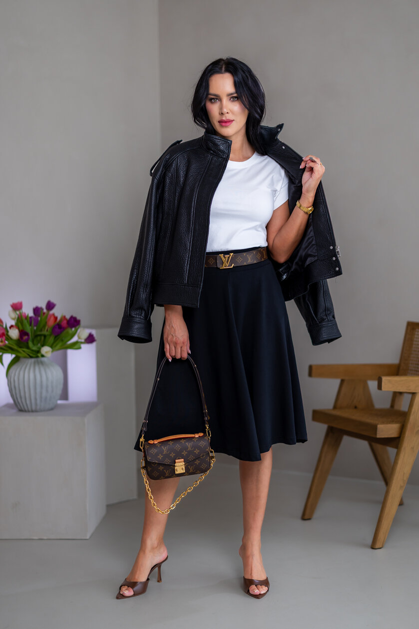 MIDI SUKŇA “BELLA” S VRECKAMI