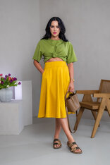 MIDI SUKŇA “BELLA” S VRECKAMI