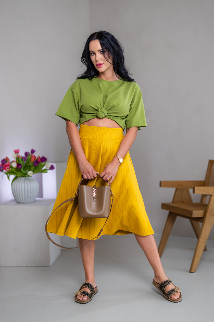 MIDI SUKŇA “BELLA” S VRECKAMI