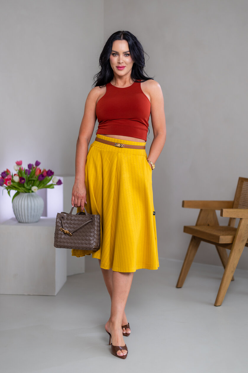 MIDI SUKŇA “BELLA” S VRECKAMI