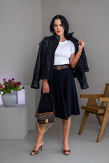 MIDI SUKŇA “BELLA” S VRECKAMI