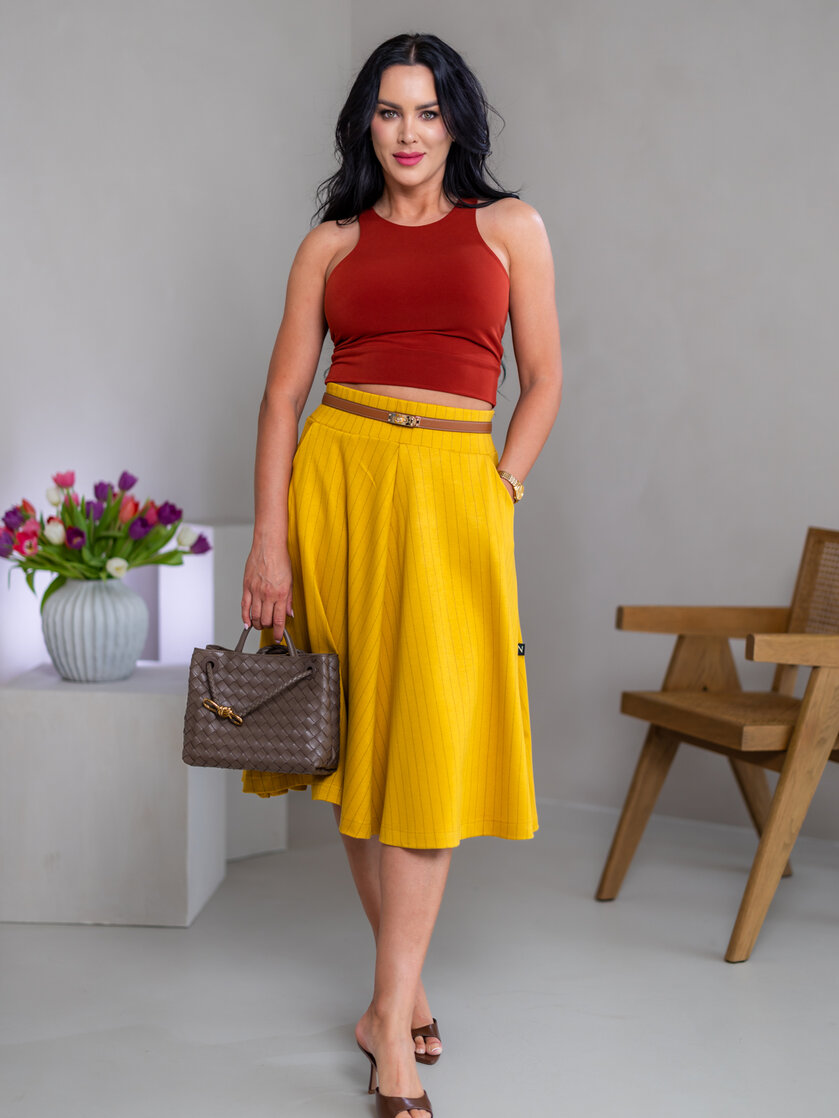 MIDI SUKŇA “BELLA” S VRECKAMI