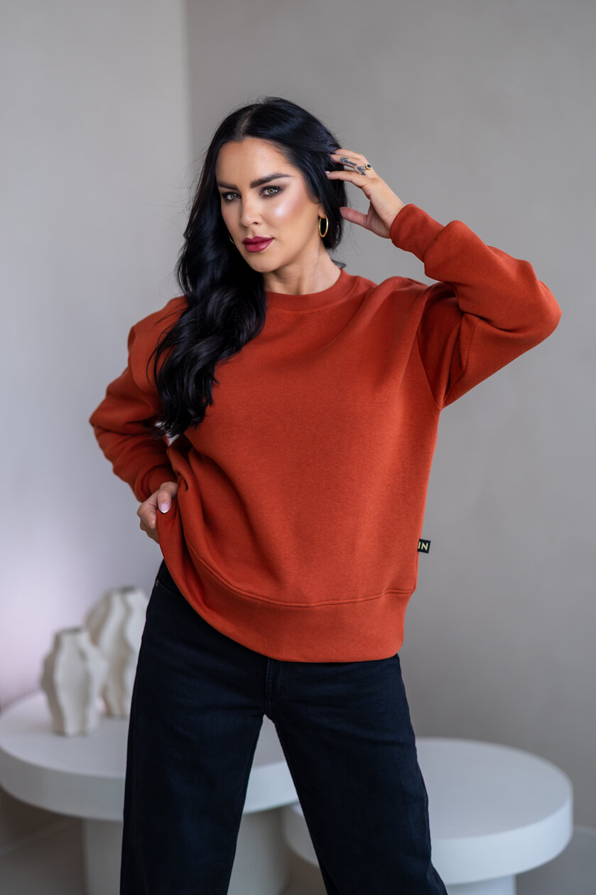 MIERNE OVERSIZE MIKINA “KARLA” - HLADKÁ