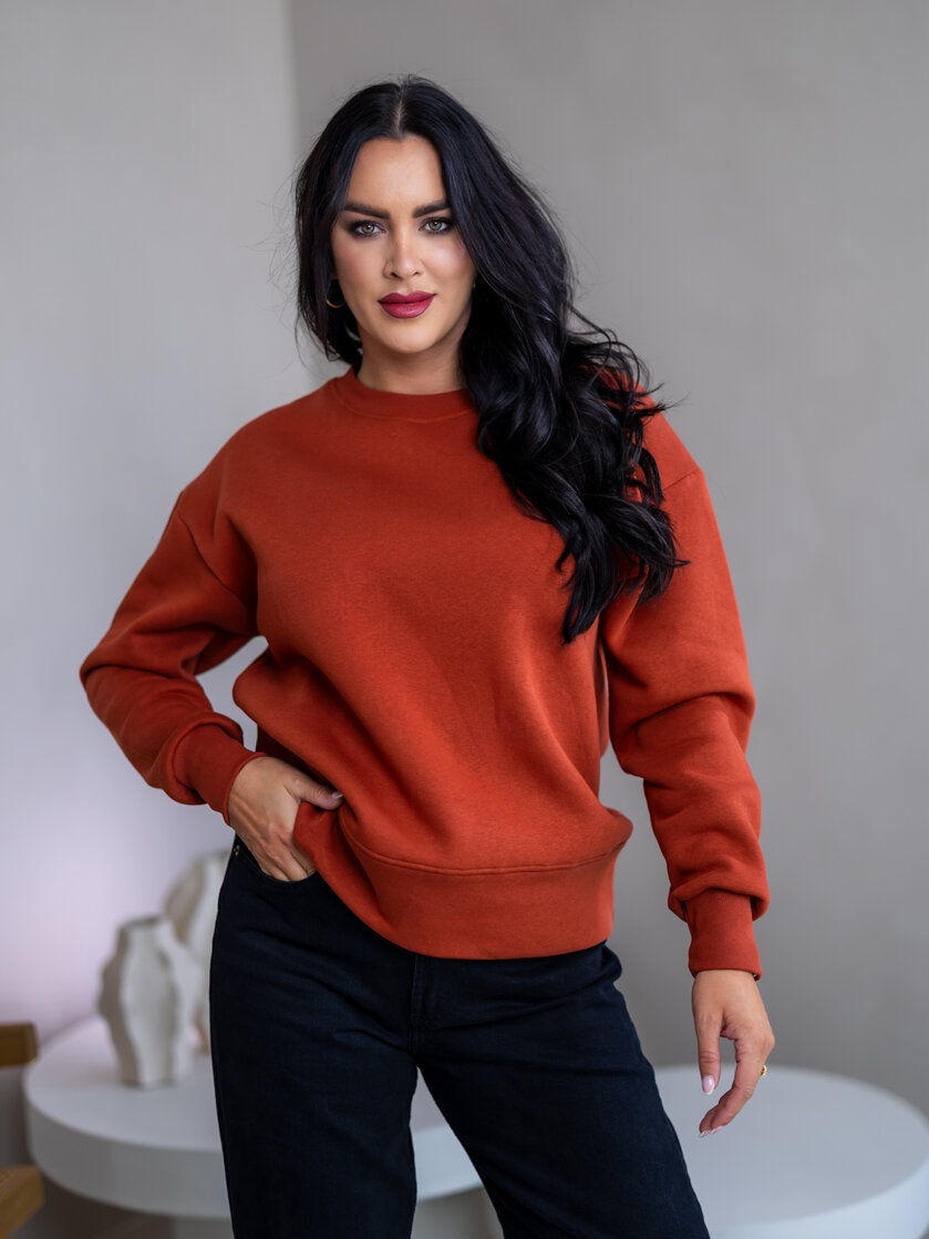 MIERNE OVERSIZE MIKINA “KARLA” - HLADKÁ