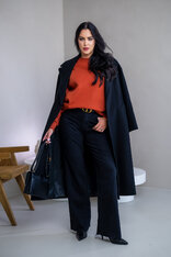 MIERNE OVERSIZE MIKINA “KARLA” - HLADKÁ