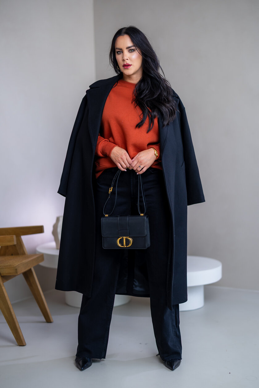 MIERNE OVERSIZE MIKINA “KARLA” - HLADKÁ