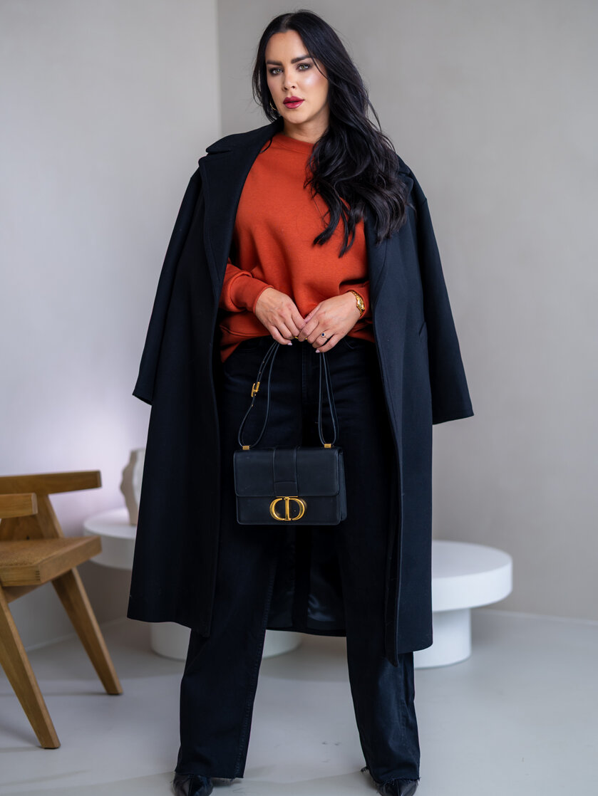 MIERNE OVERSIZE MIKINA “KARLA” - HLADKÁ