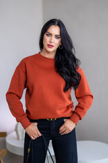 MIERNE OVERSIZE MIKINA “KARLA” - HLADKÁ