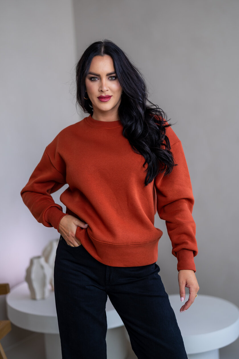 MIERNE OVERSIZE MIKINA “KARLA” - HLADKÁ