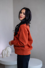 MIERNE OVERSIZE MIKINA “KARLA” - HLADKÁ