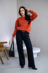 MIERNE OVERSIZE MIKINA “KARLA” - HLADKÁ