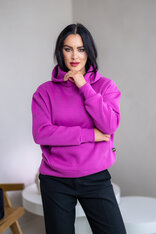 MIERNE OVERSIZE MIKINA “KARLA” - S VRECKOM A KAPUCŇOU