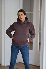 MIERNE OVERSIZE MIKINA S KLOKANOM A KAPUCŇOU “KARLA”