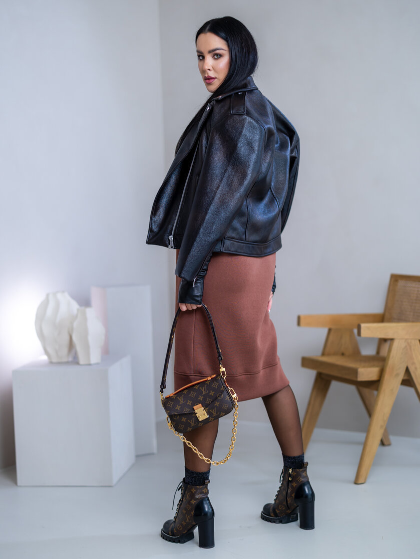 MIERNE VOĽNÉ MIKINOŠATY “KARLA” - HLADKÉ - MIDI DĹŽKA