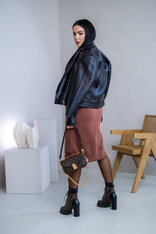 MIERNE VOĽNÉ MIKINOŠATY “KARLA” - HLADKÉ - MIDI DĹŽKA