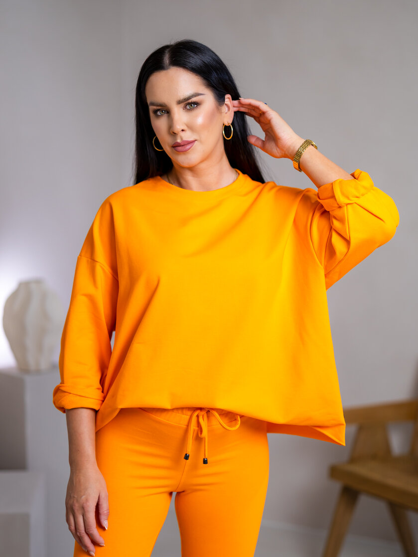 MIKINA EXTREM OVERSIZE “VIVIENE” - HLADKÁ