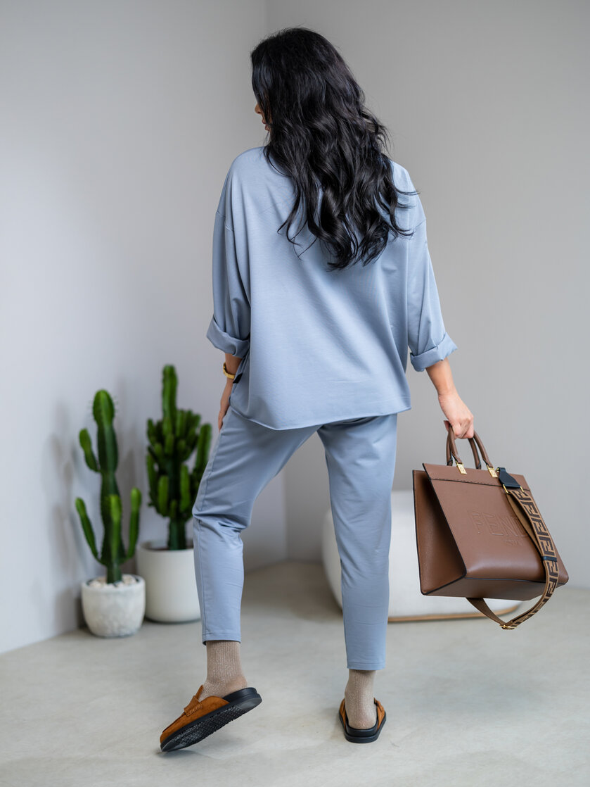 MIKINA EXTREM OVERSIZE “VIVIENE” - HLADKÁ