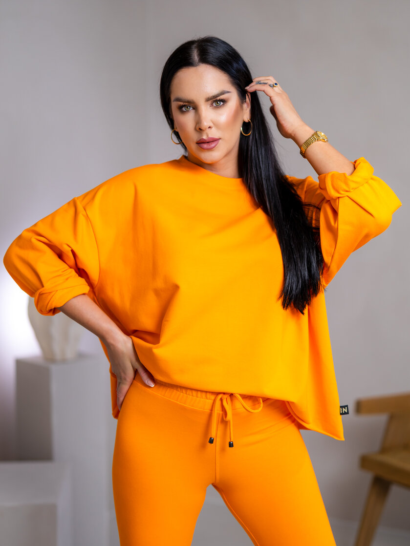 MIKINA EXTREM OVERSIZE “VIVIENE” - HLADKÁ