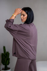 MIKINA EXTREM OVERSIZE “VIVIENE” - HLADKÁ