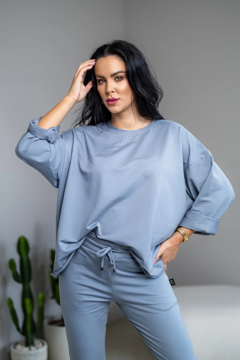 MIKINA EXTREM OVERSIZE “VIVIENE” - HLADKÁ