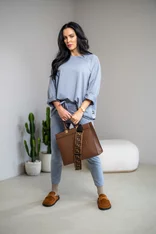 MIKINA EXTREM OVERSIZE “VIVIENE” - HLADKÁ