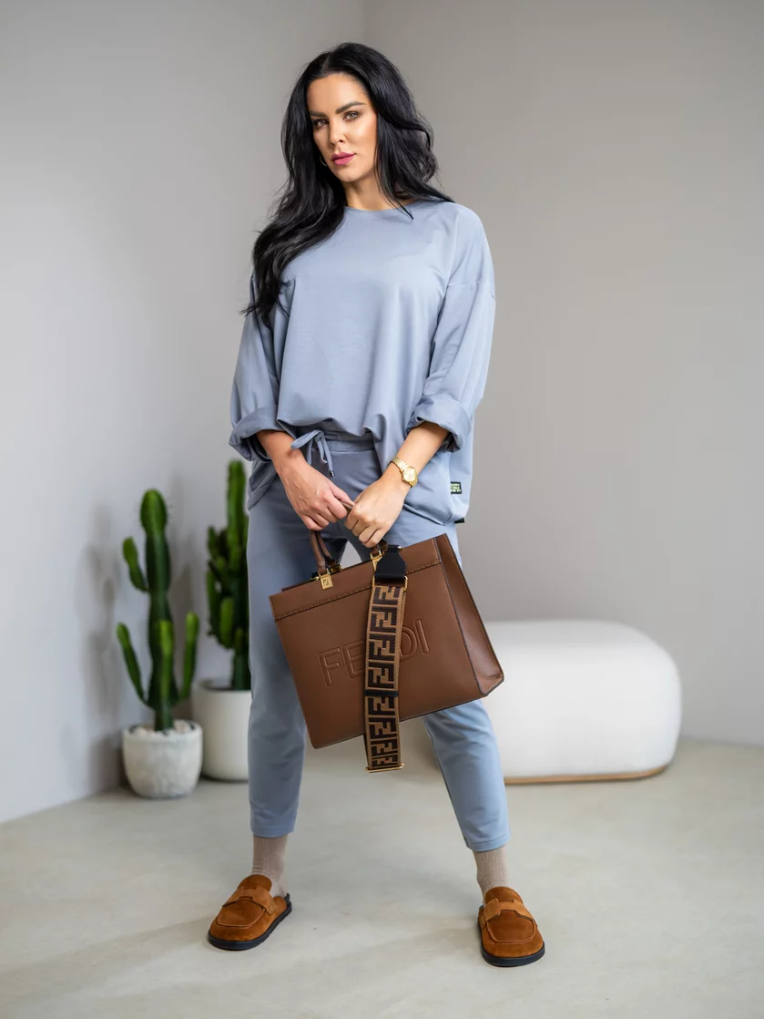 MIKINA EXTREM OVERSIZE “VIVIENE” - HLADKÁ