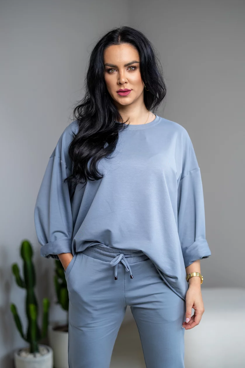 MIKINA EXTREM OVERSIZE “VIVIENE” - HLADKÁ