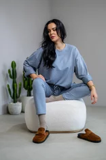 MIKINA EXTREM OVERSIZE “VIVIENE” - HLADKÁ