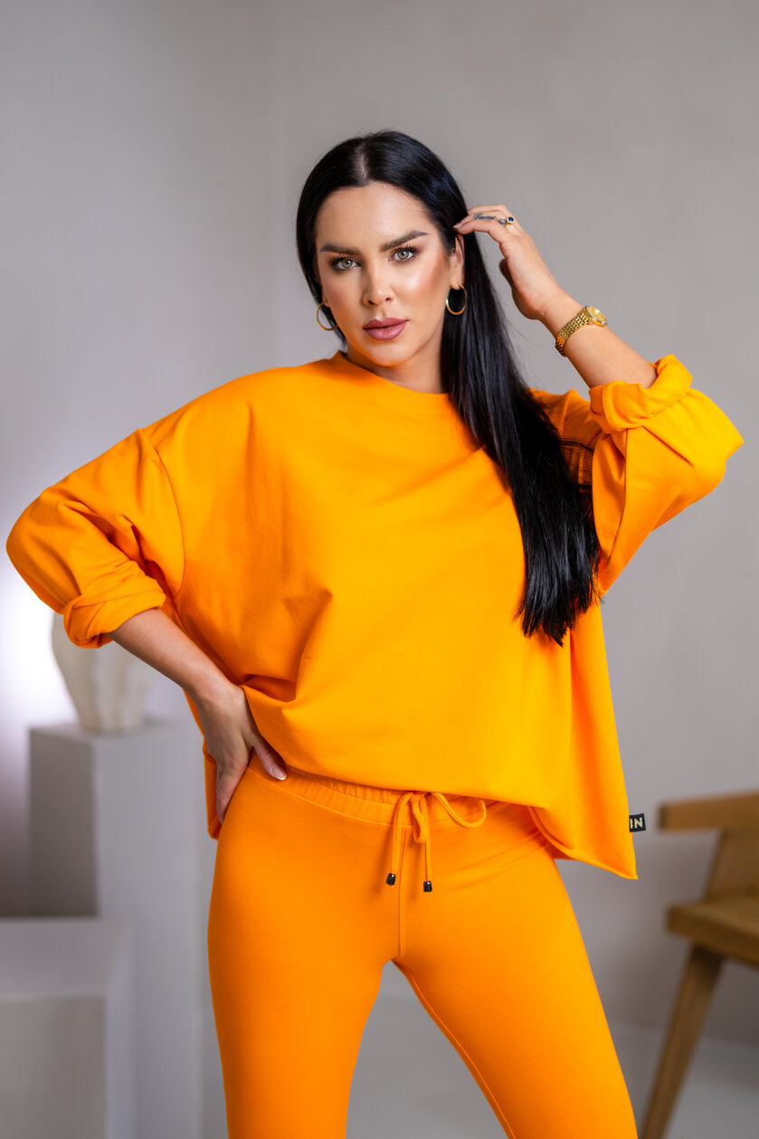 MIKINA EXTREM OVERSIZE “VIVIENE” - HLADKÁ