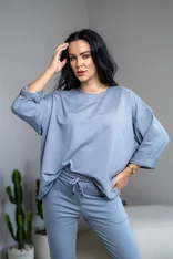 MIKINA EXTREM OVERSIZE “VIVIENE” - HLADKÁ