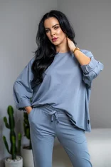 MIKINA EXTREM OVERSIZE “VIVIENE” - HLADKÁ
