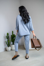 MIKINA EXTREM OVERSIZE “VIVIENE” - HLADKÁ